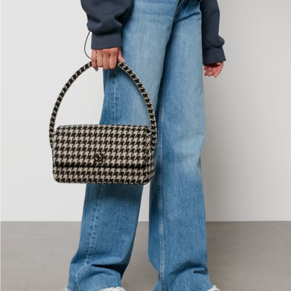 Anine Bing NICO BAG - HOUNDSTOOTH NWOT